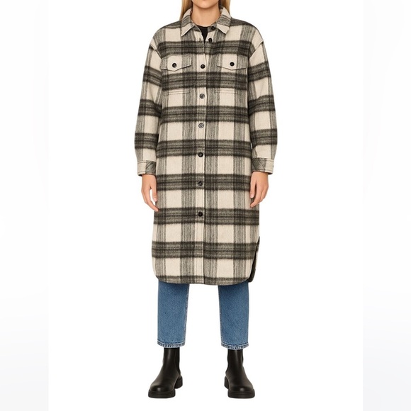 Reformation Ainslie Jacket/Coat in Plaid, Size M, New with Tags - Picture 3 of 16